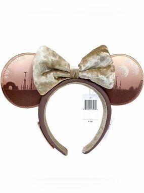 New Disney Parks Star Wars Sands of Tatooine Ears Minnie Mouse Bow Headband.
